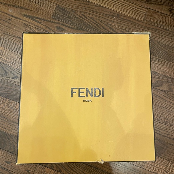 NEW Fendi Match Men’s High-Top Sneakers in Blue Grey Size 13, 7E1572